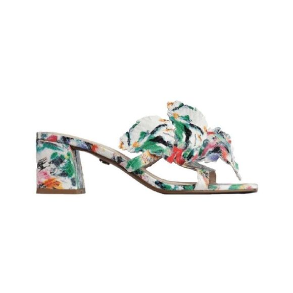 Cecelia New York Happy Multi Flower Sandal NWOB Size 8 1/2 - Picture 1 of 12